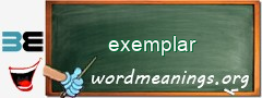 WordMeaning blackboard for exemplar